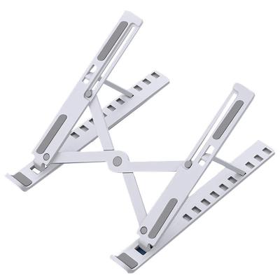 China Folding Bracket Heat Dissipation Base Bracket Vertical Plastic Portable Laptop Lifting Desk Adjustable Bracket for sale