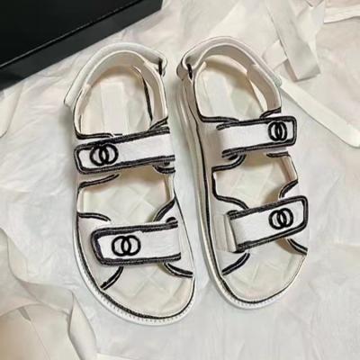 China Outdoor PU H Flat Casual Oral Sandal Ladies Shoes Flip Flop Sandals Slippers Slide One Tong Ladies Flat Slippers Women Flat And Women Sandals for sale