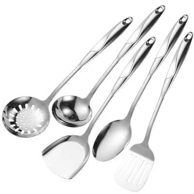 China Sustainable Amazon top seller 2022 new arrival chef 6 Piece Stainless Steel kitchen cooking utensils set for sale