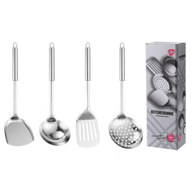 China Sustainable Custom Wholesale Stainless Steel Kitchen Utensils Set Accessories Kitchenware Cooking Tool Sets Gift box for sale