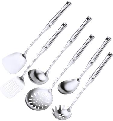 China Sustainable Wholesale Stainless Steel 304 Kitchen Accessories Tools Cooking  Kitchen Utensil Set with good price for sale