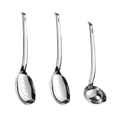 China Sustainable Hot Sales Amazon 2022 Wholesale 304 Stainless Steel Serving Spoon Dish Scoop Hotel Salad Spoon for sale