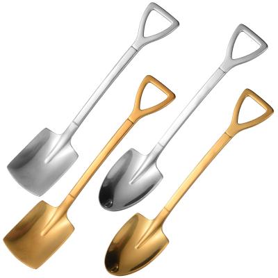 China Sustainable Made China Superior Quality Coffee Stainless Steel Tea Long Handle Shovel Spoon for sale