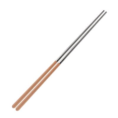 China Sustainable Durable Using Cheap Price Wholesale Kitchen Silver Fried Long Cooking Chopsticks for sale