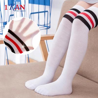 China Antibacterial White Football Long Socks Knee High School Uniform Girl Fashion Socks for sale