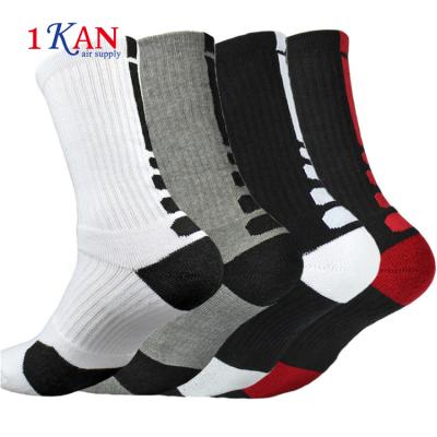 China Antibacterial Men's Athletic Crew Knocks Basketball Quality Socks Elite for sale