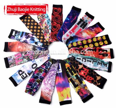 China Wholesale Antibacterial Custom Design Digital Photo 3d 360 Screen Printed Blank Sublimation Socks for sale