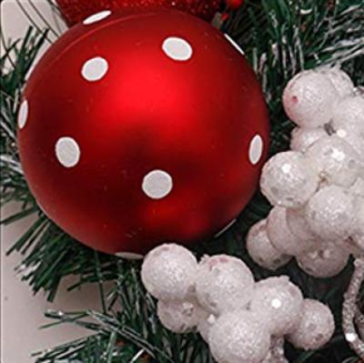 China Highly Used Premium Quality Eco-Friendly Poly Deco Mesh Xmas Wreaths Wreaths for sale