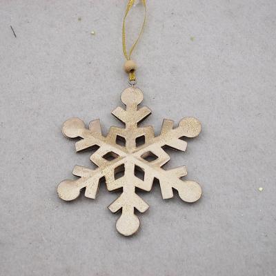 China Economic Iron Custom Design Wholesale Iron Snowflake Decoration Christmas Snowflake for sale