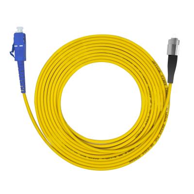 China FTTX Systems Single Mode SC FC SM Single Core Fiber Optic Jumper 2.0 3.0mm for sale