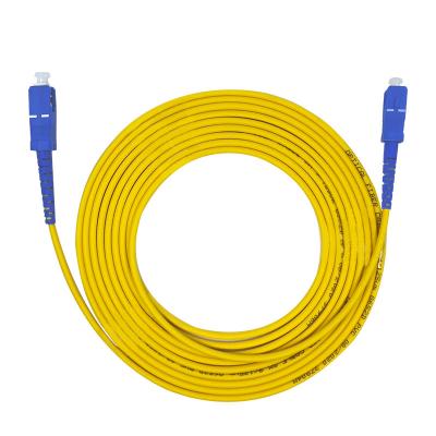 中国 FTTX systems hansun factory in stock SC APC fiber optic patch cord singlemode simplex 販売のため