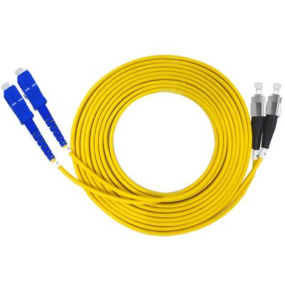 中国 FTTX Systems Single Mode Single Core SC APC Fiber Optic Patch Cord Dual Mode Simplex 販売のため