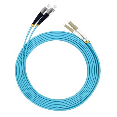 Китай FTTX Systems LC PC to FC PC Duplex 2.0mm PVC Multimode Fiber OM3 Patchcord Optical Cable (OFNR) продается