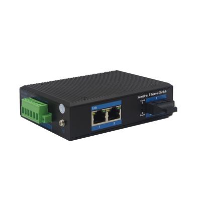 Китай SNMP 10/100/1000M Factory Price Single Mode 2 SC RJ45 Port Industrial Switch 2km продается