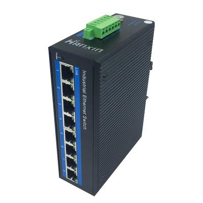 China Telecommunication HANSUN HS2008 Port Uncontrollable Industrial Switch Gigabit 8 RJ45 10/100/1000M for sale