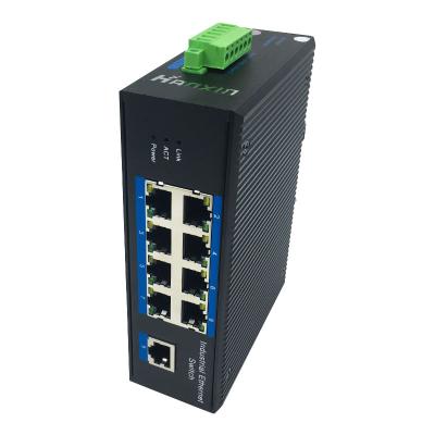 Китай SNMP Alliuminun Network Fast Outdoor Industrial Ethernet Switch 100M Switch 9 Port продается