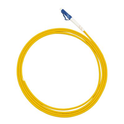 China FTTX Network 1.5 Meters LC PC Single Mode Pigtail Fiber Optic PVC LSZH Pigtail Connector Te koop