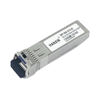 China FTTX Network Brands 20km Compatible Single Mode Fiber 10g SFP Transceiver for sale