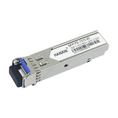 中国 FTTX 100M Network SFP-FE-1315-20 20KM 1270/1330 SFP Optical Transceiver Module 販売のため