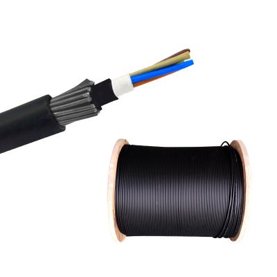 中国 PE Jacket G652D Fiber Optic Cable Outer Armored Underwater Underwater Submersible Cable GYTA33 販売のため