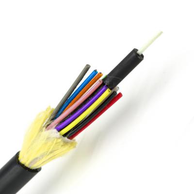 中国 Factory price outdoor LAN Duct Fiber Optic Cable 4 core G652D adss single mode fiber optic long distance cable 販売のため