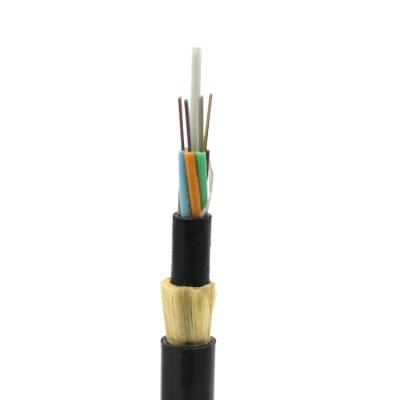 中国 G652d Span 500m Adss 4 Core Fiber Optic Cable Meter Long Distance Aerial Nonmetallic Price 販売のため