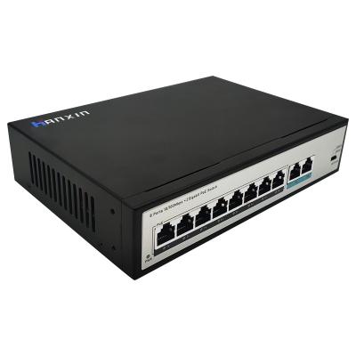 China Outdoor IP CCTV Camera Gigabit Fiber Optic 8 Port RJ45 5v Networking Poe Switch Router Ethernet Poe Switch for sale