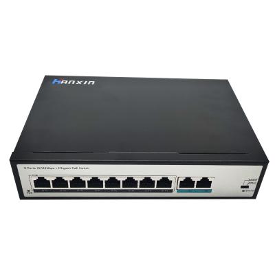 Китай FTTX Network HX308EP-F 8 Ports POE SWITCH 10/100M Single Mode Fiber Ethernet Dual Fiber Optic POE SWITCH продается