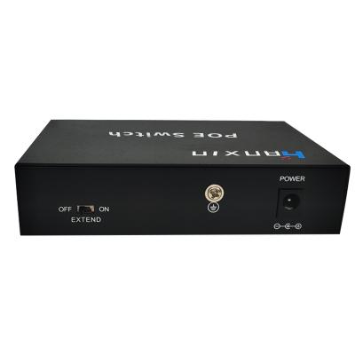 China FTTX HX304GP-F Network factory price full gigabit Ethernet 4 ports industrial fiber poe switch poe switch à venda