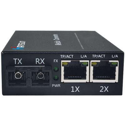 China FTTX Network Hs1302-Ssc-80 Industrial Fiber Media Converter Mini Media Converter Multi Mode To Single Mode à venda