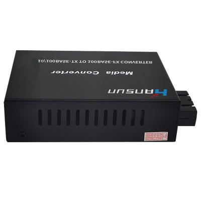 China FTTX Hs1302-Ssc-100 Network Factory Price Switch Media Converter 10/100 Netlink Media Converter Single Mode à venda