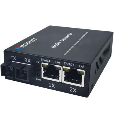 中国 FTTX Network Hs1304-Ssc Network Media Fiber Optic Media Converter rj45 SC Media Converter Switch Gigabit 販売のため