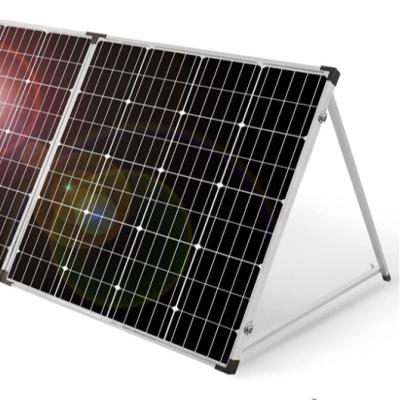 China Easy installation 150W 18V portable foldable solar case, foldable solar panel kit with controller. Monocrystalline silicon wafer for sale