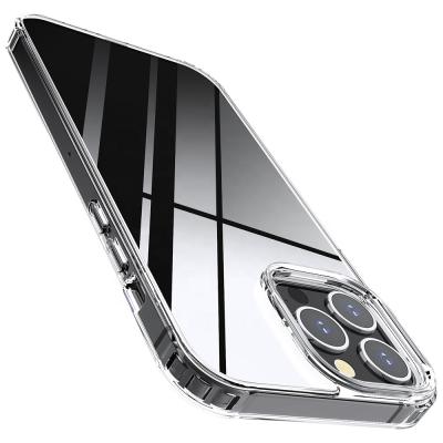 China Shockproof 2 in 1 Hybrid Transparent Phone Case For iPhone 2021 Shockproof Clear Acrylic Phone Cover For iPhone 13 for sale