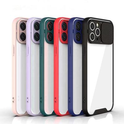 China High Anti-fall Shock Proof Cover Lens Protector Camera Clear Case For iPhone 12 13 Pro Max Phone Case Push Window for sale