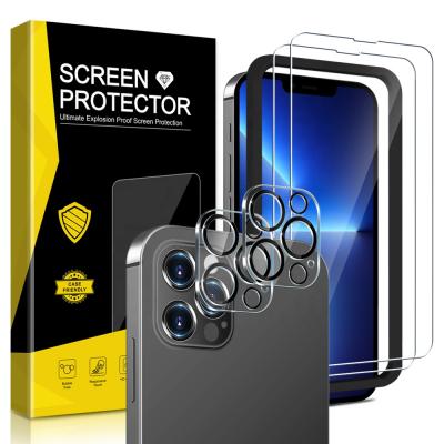 China YCYMO Mobile Phone 2 Pack Screen Protector Compatible For iPhone 13 Pro [6.1 inch] 2021+2 Pack Camera Lens Protectors for sale