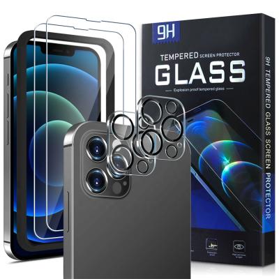 China Mobile Phone 2.5D Tempered Glass For Iphone 13 Mini Pro Max Oem Hd 9H Anti Scratch Full Cover Tempered Glass For Iphone 13 4 Packs for sale