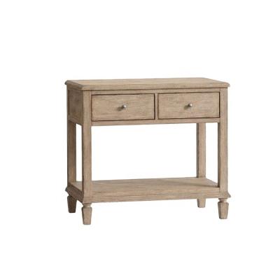 China Hot-selling OEM French vintage living room solid oak table hotel storage side tables. for sale