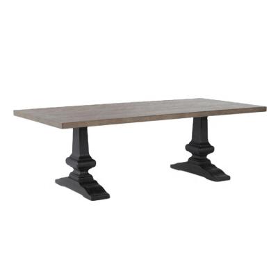 China Hot Sale French Wooden Trestle Extension Rectangular Dining Table. for sale