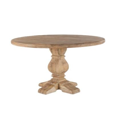 China Hot-selling French American retro dining table foldable oak vintage restaurant table set. for sale