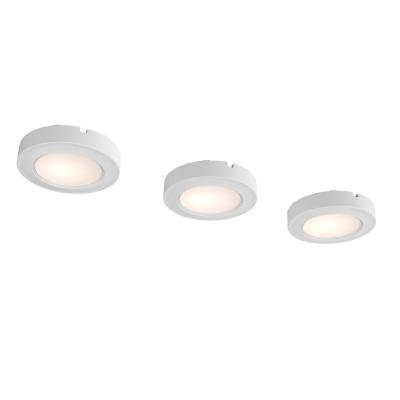 China 3 Pack 3W Puck Lights Modern Linkable Led Puck Lights That Plug In For Closet for sale