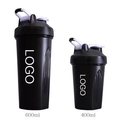 China Sustainable XINGXI Custom Logo 400ML 600ML Plastic Protein Shaker Bottles for Gym with Mix Ball for sale