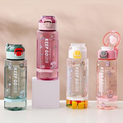 China Sustainable 760ml Hot selling Travel water bottle wholesale Sports plastic water bottles With tea infuser High Quality drinking bottle for sale