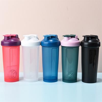 China Sustainable Custom Logo Wholesale Gym Fitness Sports BPA free Plastic Spice  Protein Shaker Bottle 800ml for sale