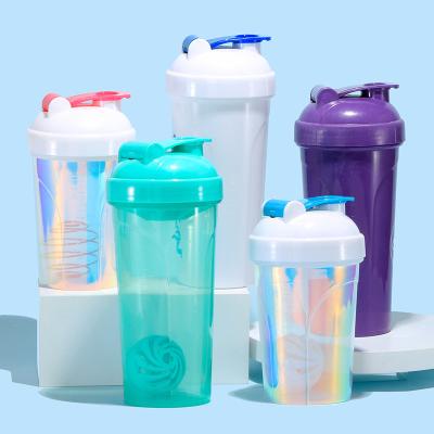 China Sustainable XINGXI Custom Logo BPA Free Plastic Protein Shaker Bottles for Gym Sport Workout Blender 500ml 700 ml for sale