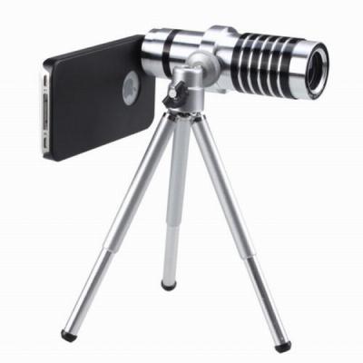 China 14x  Telephoto Manual Focus Telescope Phone Camera Lens , Magnification 300m for sale