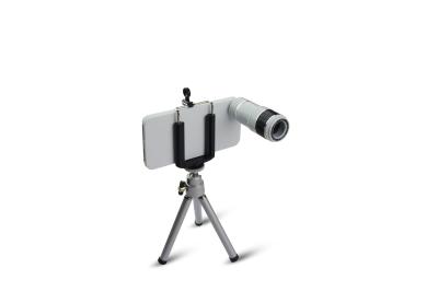 China White ABS 12x Cell Phone Telescope For Iphone 4 / 4S / 5 / 5C / 6 / 6 Plus for sale