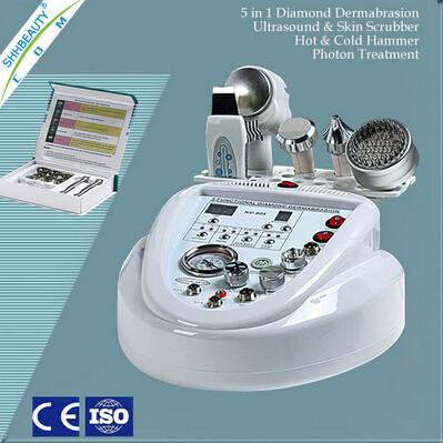 China Beroeps 5 in 1 machine van Diamantmicrodermabrasion voor gezichtsgaszuiveraar Te koop