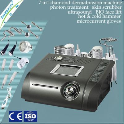 China Grey white multifunction beauty machine 7 in1 diamond dermabrasion ABS material for sale