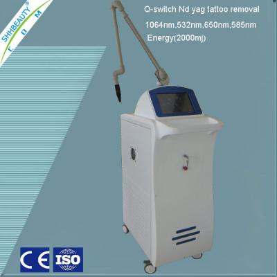 China SH357 White q switched nd yag laser all colors tattoo removal machine for sale